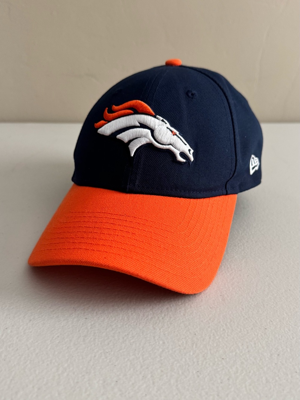 New Era Navy and Orange 9FORTY Broncos Cap